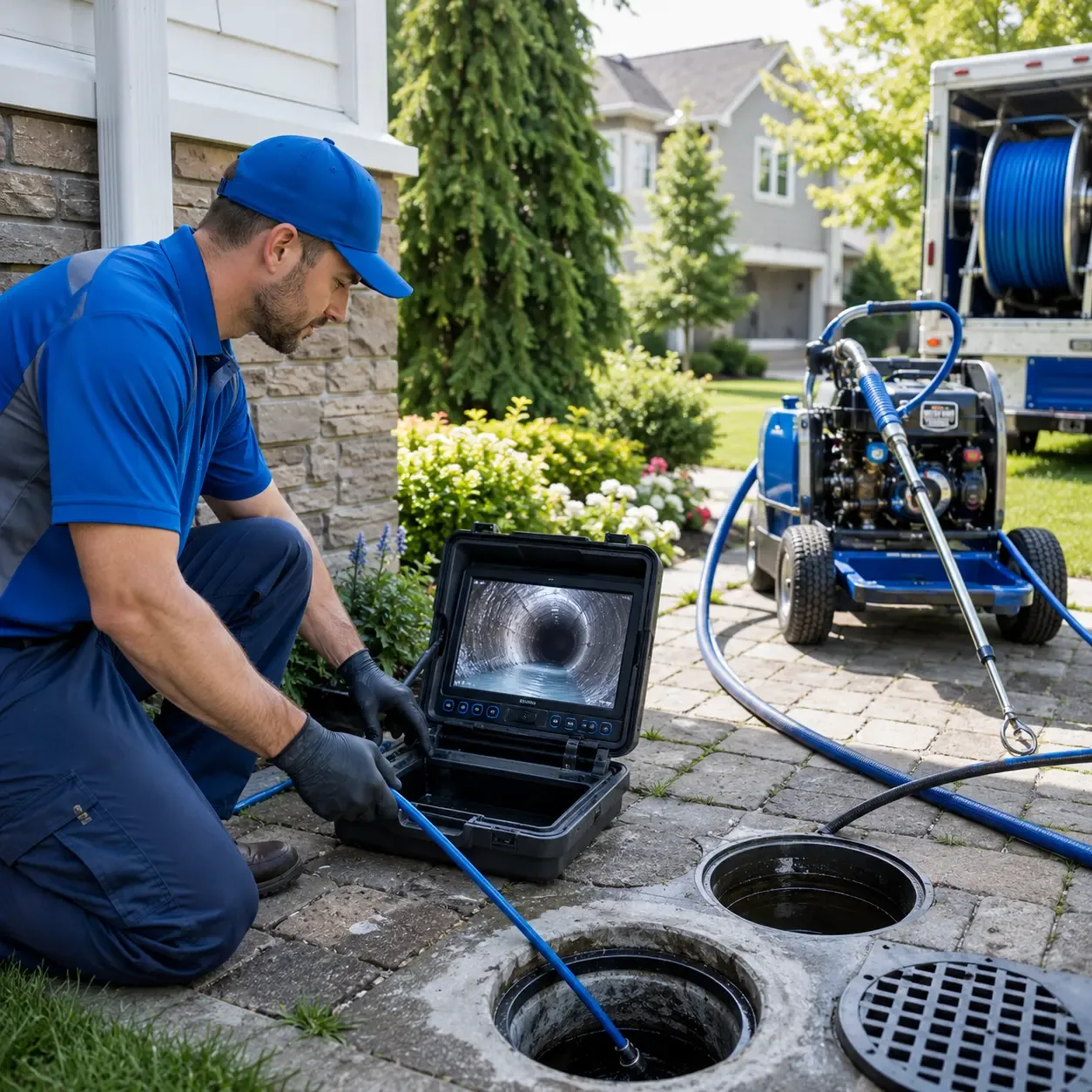Outdoor drain cleaning professionals serving Lampe, MO