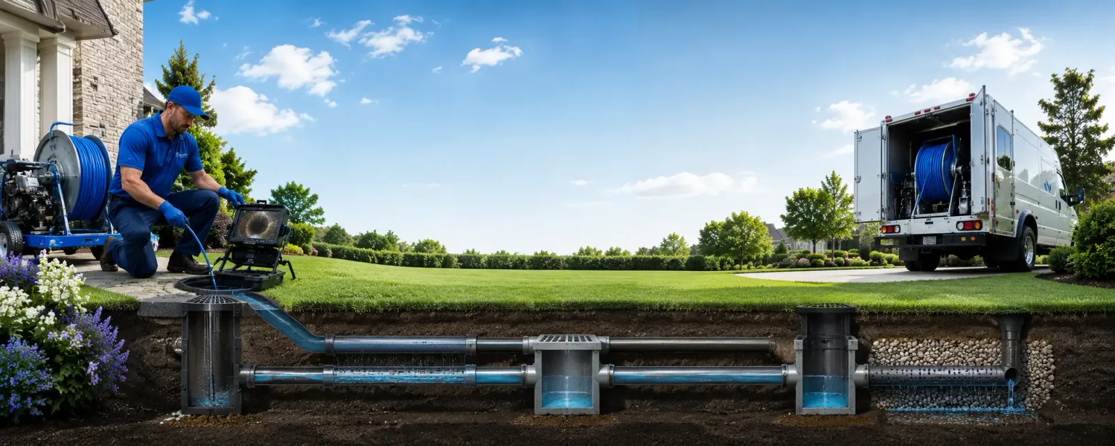 Outdoor drain cleaning information for Lampe, MO